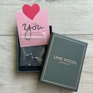 Lane Woods opal studs NWT
